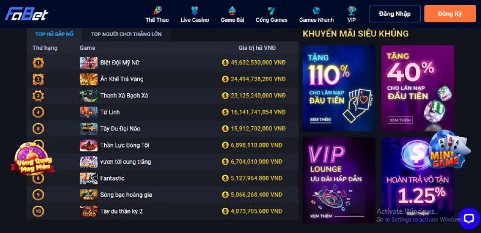 Sự kiện giải đấu VIP độc quyền của 5mb Nổ Hũ